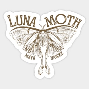 LUNA MOTH - MAYA HAWKE SONG ART Sticker